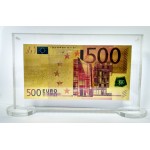 500 Евро, 24к, цвет, оргстекло