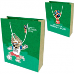 Пакет бумажный 34*28*9см, матовый зеленый