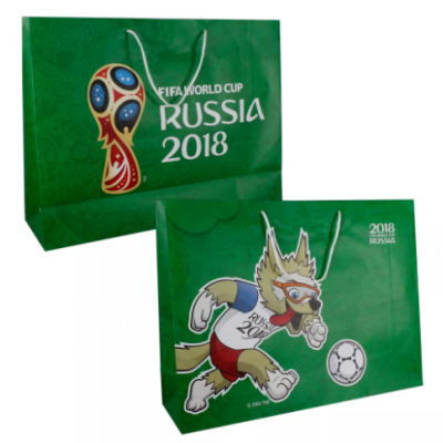 Пакет бумажный 41х55х15,5см, глянцевый зеленый Пакет бумажный 41х55х15,5см, глянцевый зеленый