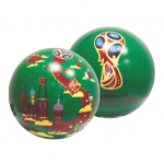 Мяч Zabivaka зеленый "Кубок и город" 23см