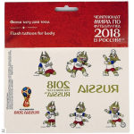 Тату переводные 17х16см "Забиваки, Россия, Кубок "