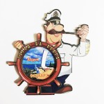 Магнит двухслойный город на Волге "Стела Ладья"