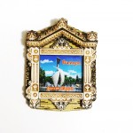 Магнит деревянный Домик "Фонтан Парус"