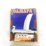 Магнит деревянный спичечный коробок "Стела Ладья. Вид в профиль" 