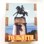 Магнит деревянный спичечный коробок "Тольятти" 
