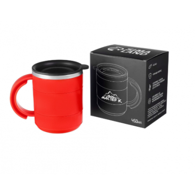 Аналоги Термокружка «Мастер К», 450 мл, с ручкой, сохраняет тепло 2 ч, 12.5×10.5 см, красная Аналоги Термокружка «Мастер К», 450 мл, с ручкой, сохраняет тепло 2 ч, 12.5×10.5 см, красная