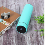 Термос с термодатчиком голубой