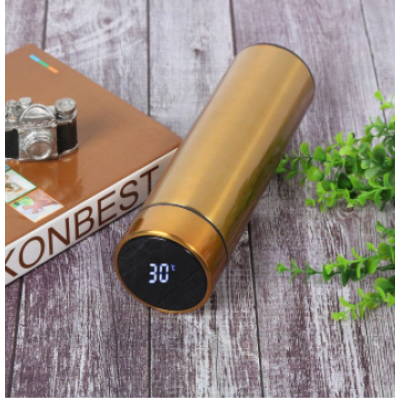 Термос с термодатчиком "золотой" Термос с термодатчиком "золотой"