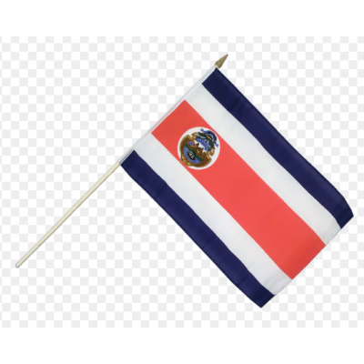 Флаг 15 х 22 см Коста-Рика, на палочке Флаг 15 х 22 см Коста-Рика, на палочке