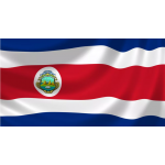 Флаг 90 х135 см Коста-Рика 