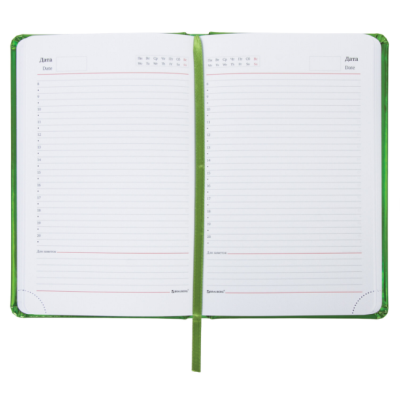 Ежедневник недатированный А5 138х213 мм "Holiday" под кожу, 136 л., зеленый Ежедневник недатированный А5 138х213 мм "Holiday" под кожу, 136 л., зеленый