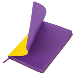 Ежедневник недатированный А5 138х213 мм "Flex" под кожу, гибкий, 136 л., желтый