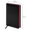 Ежедневник недатированный А5 138x213 мм "Rainbow", под кожу, 136 л., черный/красный Ежедневник недатированный А5 138x213 мм "Rainbow", под кожу, 136 л., черный/красный