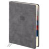 Ежедневник датированный 2026 А6 125*173 мм GALANT "Vivid", под кожу, серый Ежедневник датированный 2026 А6 125*173 мм GALANT "Vivid", под кожу, серый