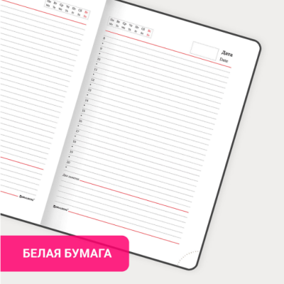 Ежедневник недатированный А5 (138х213 мм) "Select", балакрон, 160 л., черный Ежедневник недатированный А5 (138х213 мм) "Select", балакрон, 160 л., черный