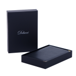 Ежедневник датированный 2026г., В5, 184л., Delucci, Фактурная кожа, зол. срез, черный