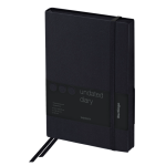 Ежедневник недатированный, А5, 136л., кожзам, "Western", с резинкой, черный