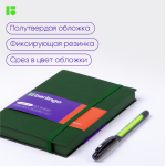 Ежедневник недатированный, В6, 136л., кожзам, "Western", с резинкой, зеленый