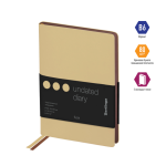 Ежедневник недатированный, В6, 136л., кожзам, "Fuze", цветной срез, бежевый