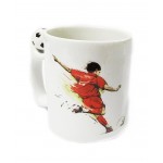 Кружка с мячиком "Футболист удар" 3D