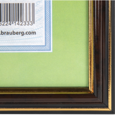 Рамка 21*30 см, пластик со стеклом, багет 20 мм, красное дерево с двойной позолотой Рамка 21*30 см, пластик со стеклом, багет 20 мм, красное дерево с двойной позолотой