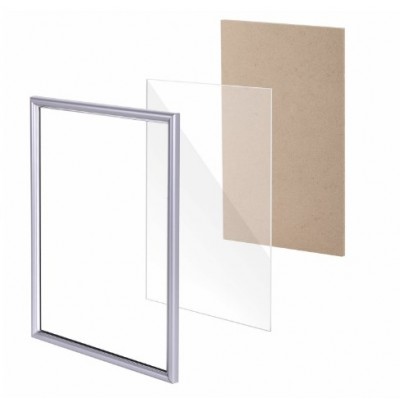 Рамка 21*30 см, пластик со стеклом, багет 14 мм, матовое серебро, Рамка 21*30 см, пластик со стеклом, багет 14 мм, матовое серебро,