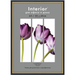 Рамка 30x40 см, пластик со стеклом, багет 14мм, черный 