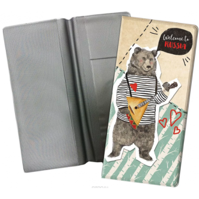 Конверт путешественника "Медведь" для документов Конверт путешественника "Медведь" для документов