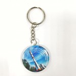 Брелок закатной "Монумент ракета Союз"