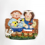 Магнит керамический "Самара-городок. Парень с девушкой" 