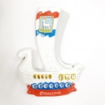 Магнит керамический "Ладья с гербом синяя" 