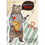 Обложка для паспорта "Медведь"