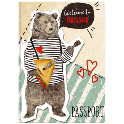 Обложка для паспорта "Медведь" Обложка для паспорта "Медведь"