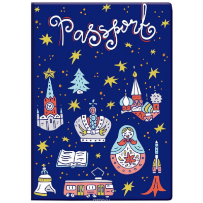 Обложка для паспорта "Московские мотивы" Обложка для паспорта "Московские мотивы"