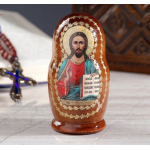 Матрёшка «Православная», 3 кукольная, Спас, Казанская, Николай Чудотворец