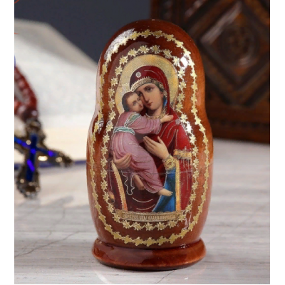 Матрёшка «Православная», 3 кукольная, Владимирская, Казанская, Почаевская Матрёшка «Православная», 3 кукольная, Владимирская, Казанская, Почаевская