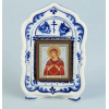 Киот с иконой,гжель "№2" Киот с иконой,гжель "№2"