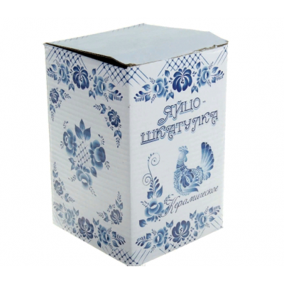 Яйцо-шкатулка "Гжель", 15см Яйцо-шкатулка "Гжель", 15см